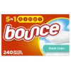 Bounce Fabric Softener Sheets, Fresh Linen Scent, 240 Count