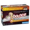 Bounce Pet Hair and Lint Guard Mega Dryer Sheets with 3X Pet Hair Fighters, Fresh Scent, 180 Count