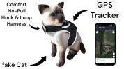 Comfortable Collar Mount Waterproof GSM GPRS GPS Pet Tracking Devices Size:L
