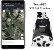 Collar Attached GSM Rechargeable Cat Locator Device GPS Realtime Tracker w/ App Size:L