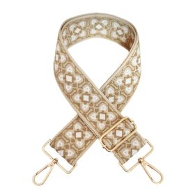Embroidered Canvas Bag Shoulder Strap Accessories Replacement Strap (Option: 03color-5cm x135cm)