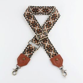 Retro Bag Strap 5CM Shoulder Crossbody Adjustable Replacement Shoulder Strap (Option: KJ148 A8 AP2 GT-Bronze Button)