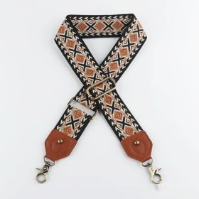 Retro Bag Strap 5CM Shoulder Crossbody Adjustable Replacement Shoulder Strap (Option: KJ179 A9 AP2 GT-Bright Silver Button)