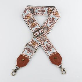 Retro Bag Strap 5CM Shoulder Crossbody Adjustable Replacement Shoulder Strap (Option: KJ101 AP2 GT-Bronze Button)