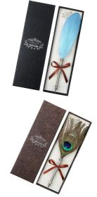 European Retro Feather Pen Gift Box (Option: SUIT B-0.5mm)