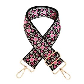 Embroidered Canvas Bag Shoulder Strap Accessories Replacement Strap (Option: 18color-5cm x135cm)