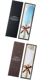 European Retro Feather Pen Gift Box (Option: SUIT A-0.5mm)