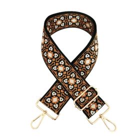Embroidered Canvas Bag Shoulder Strap Accessories Replacement Strap (Option: 01color-5cm x135cm)