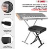 5 Core Keyboard Bench Height Adjustable Piano Chair Thick Padded Music Stool Heavy Duty Seat for Pianist Drum Guitar Player
