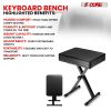 5 Core Keyboard Bench Height Adjustable Piano Chair Thick Padded Music Stool Heavy Duty Seat for Pianist Drum Guitar Player